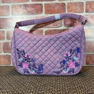 Vera Bradley Disney Frannie Crescent Crossbody Bag Literary Belle